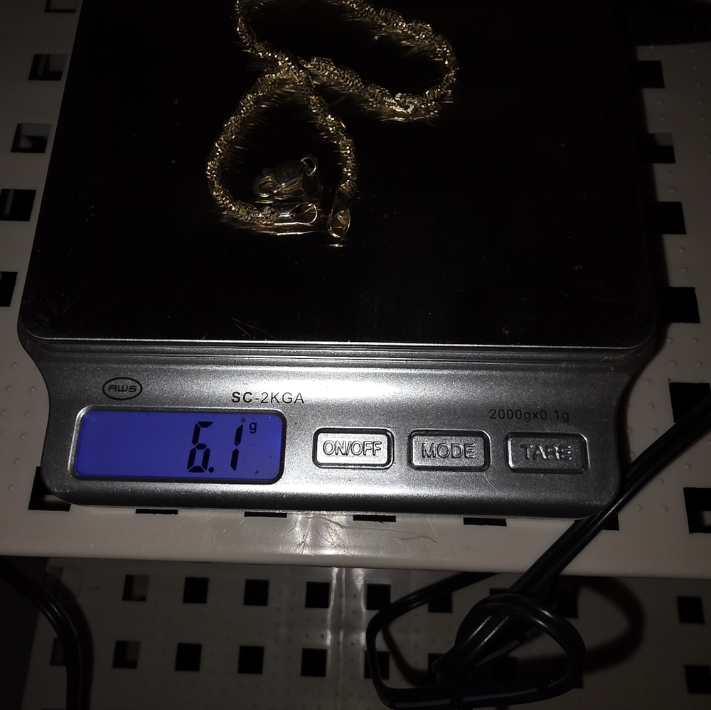8 Inch 14 K Diamond Cut Rope Bracelet 6.1 Gram Litmans Jeweler - Picture 13 of 15